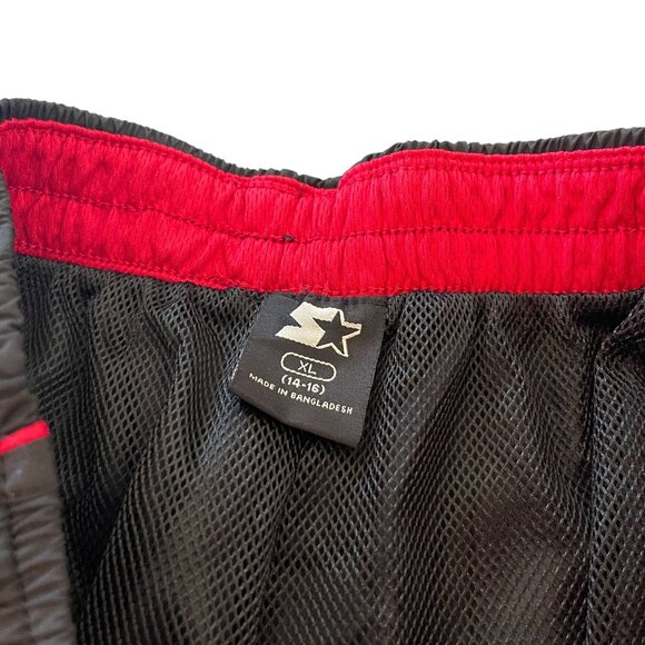 Starter Black Nylon Windbreaker Track Pants, Size XL (Youth) - Picture 5 of 7